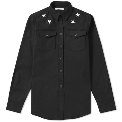 Givenchy Denim Star Appliqué Shirt 